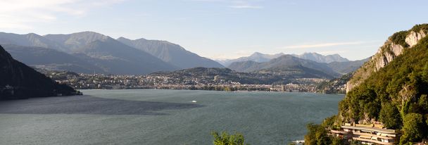 Lugano a jezero v italské části Švýcarska - Fotografie, Obrázek