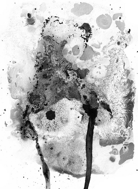 abstract liquid ink raw background. fluid art of moving alcohol ink. creative abstract illustration for wallpaper. ink marble texture from liquid splashed. - Foto, afbeelding