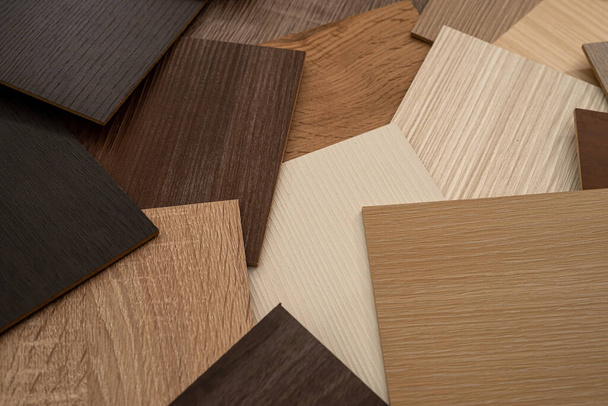 barevný prémiový vzorkovač dřeva pro design moderních apartmánů - Fotografie, Obrázek