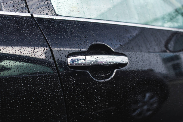 Rainy days, Rain drops on car - Fotó, kép