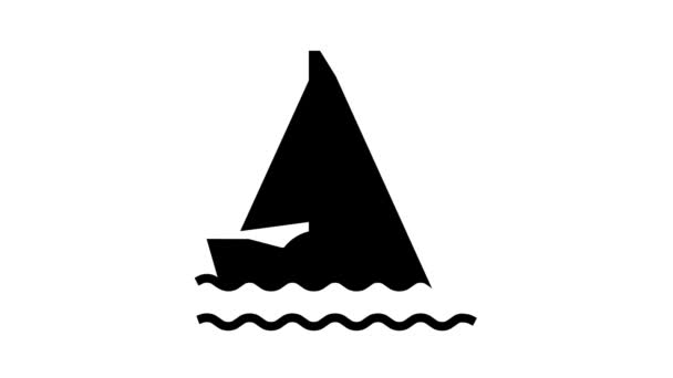 яхта чоловіча лінія дозвілля іконка анімація
 - Кадри, відео
