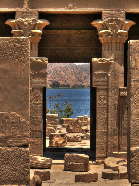 Hathor Tapınağı agilkia Adası - Fotoğraf, Görsel