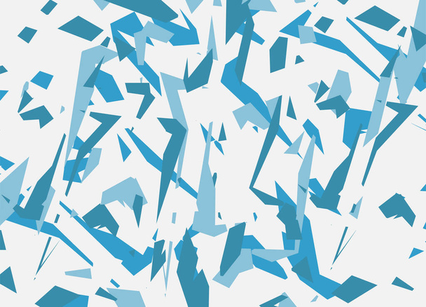 Abstraktní pozadí s modrým rozbité sklo vzor - Vektor, obrázek