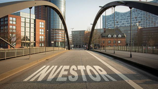 Street Sign il modo di direzione per investitore
 - Foto, immagini