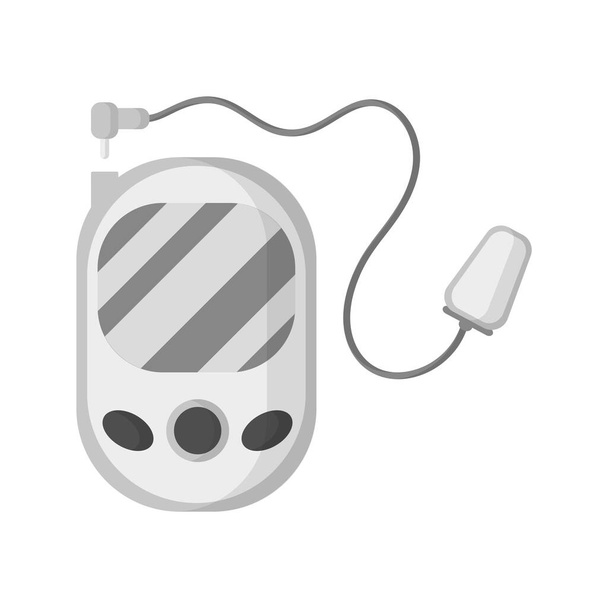 Diagnostic devices biosensory blood glucose meter. Medical consept. - Διάνυσμα, εικόνα