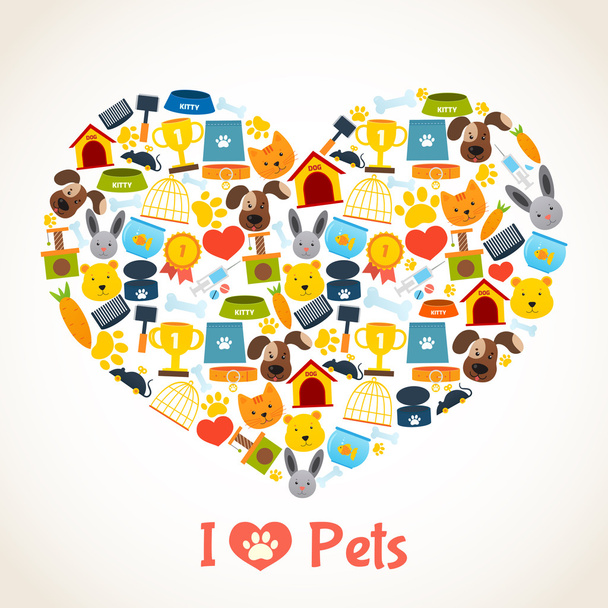 Pets care concept - Vector, Image