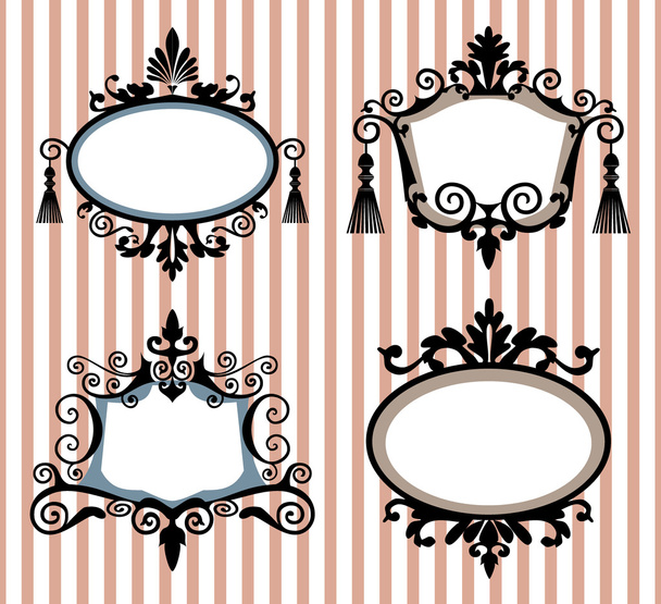 Set of decorative vector frames - Vector, Image
