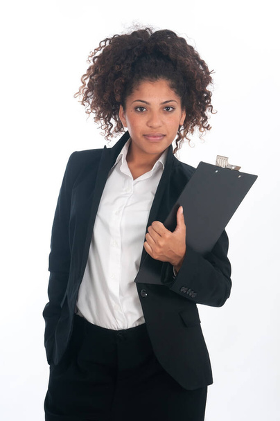 young african american businesswoman in her jacket suit - Foto, Imagem