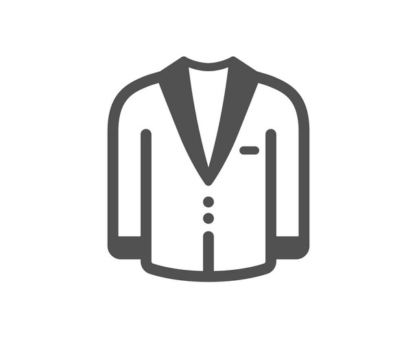 Suit icon. Menswear clothing sign. Business wear symbol. Classic flat style. Quality design element. Simple suit icon. Vector - Διάνυσμα, εικόνα