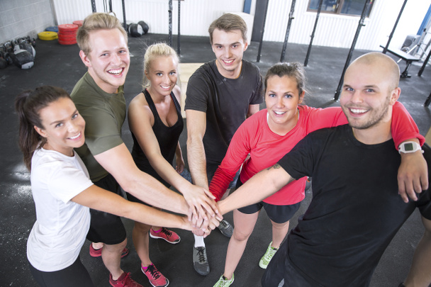 Happy fitness workout team - Photo, Image