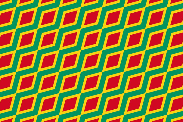 Eenvoudig geometrisch patroon in de kleuren van de nationale vlag van Guinee - Foto, afbeelding