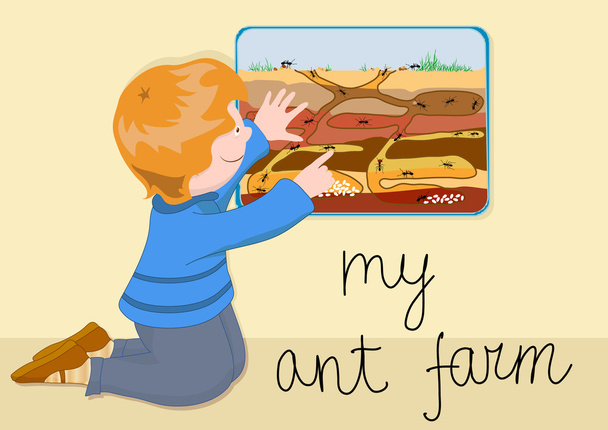 私の蟻の農場 - ベクター画像