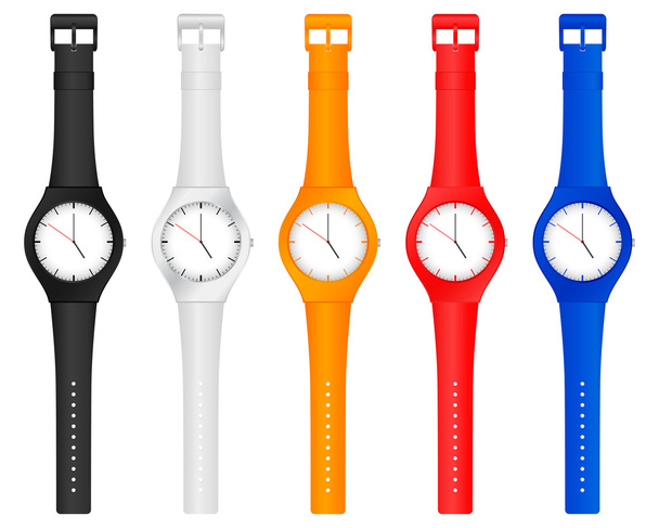 Color wristwatch - Vector, Image