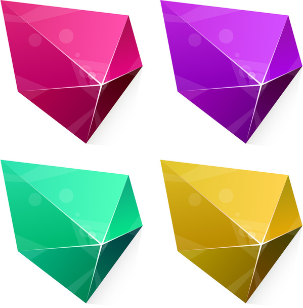Pentagonal vibrant pyramid. - Vecteur, image