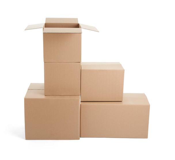 doos pakketbezorging karton karton - Foto, afbeelding