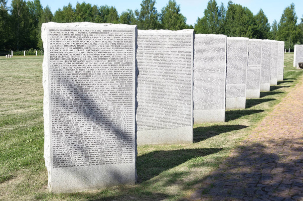 Russia, Rzhev - June 19, 2021 monuments in the German cemetery - Foto, afbeelding