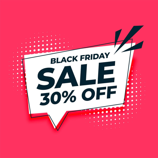 black friday discount background with offer details - Vecteur, image
