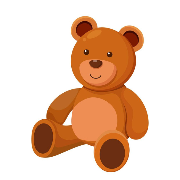 Teddybär mit roter Schleife - Vektor, Bild
