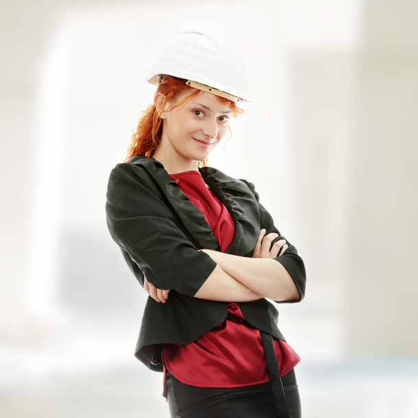 Portrait of confident female worker - Фото, зображення