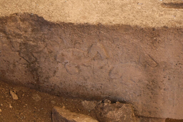 A kiállítás lombkoronája alatt található Gbeklitepe ókori templomkomplexum kiállítása. - Fotó, kép