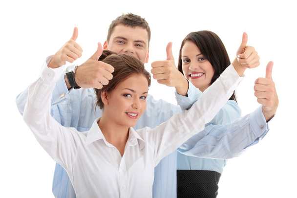 Business team with thumbs up - Foto, Imagem