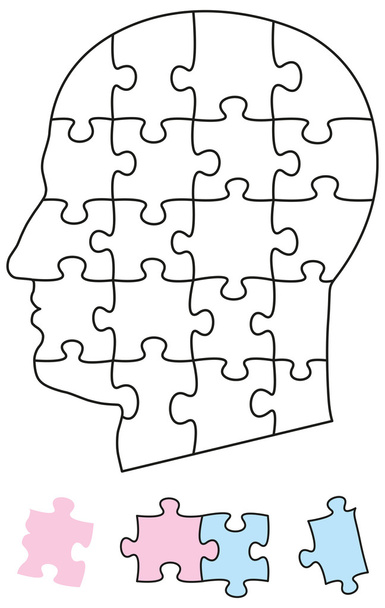 Testa puzzle puzzle
 - Vettoriali, immagini
