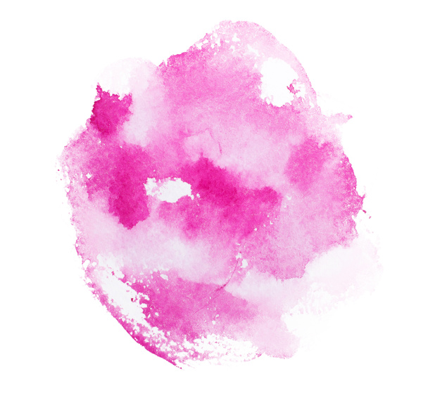 abstraktní akvarel aquarelle ručně tažené růžovou červenou umění barvy na bílém pozadí - Fotografie, Obrázek