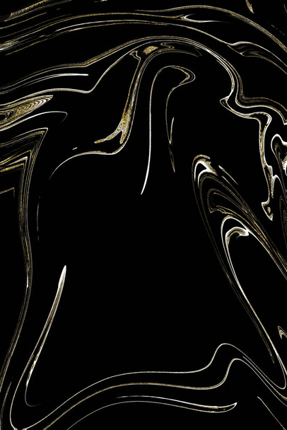 schwarze und goldene Marmor-Textur - Foto, Bild