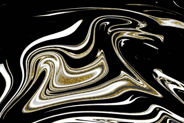 Textura em mármore preto e ouro
 - Foto, Imagem