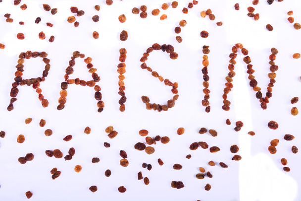 The word raisin - Photo, Image