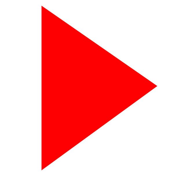 Live video streaming play button shape. Broadcasting icon, red symbol - Διάνυσμα, εικόνα