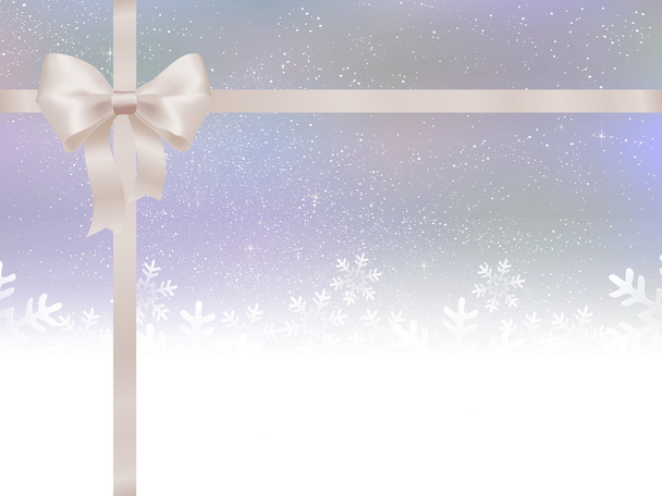 Christmas ribbon background - Vector, Image
