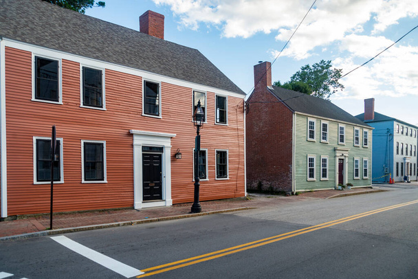 ニューハンプシャー州ポーツマスの歴史的家屋 - 写真・画像