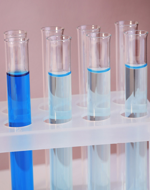 Test tubes with liquid - Foto, imagen