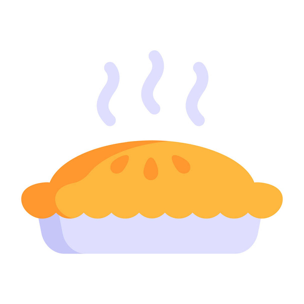 hot pie. simple design - Vector, afbeelding