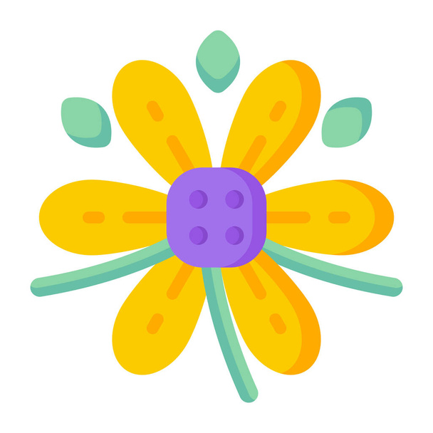 flower icon. simple illustration of flower vector icons for web - Vettoriali, immagini