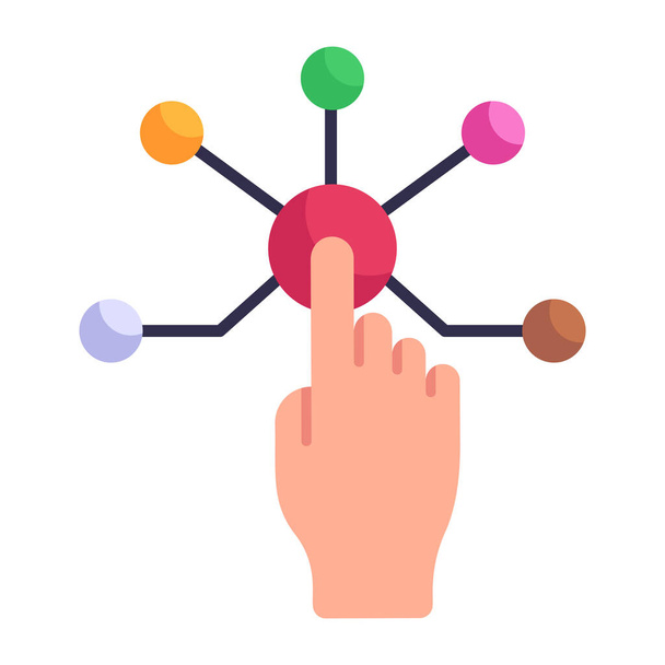 social network connection icon vector illustration - Вектор, зображення
