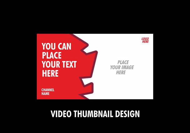 Πολύχρωμο και μοναδικό βίντεο μικρογραφία σχεδιασμού - Διάνυσμα, εικόνα