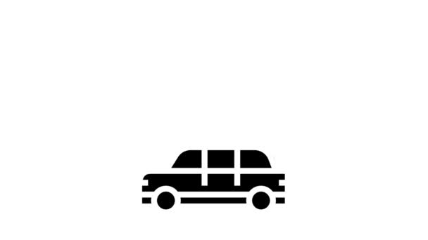 véhicule suivi glyphe icône animation - Séquence, vidéo