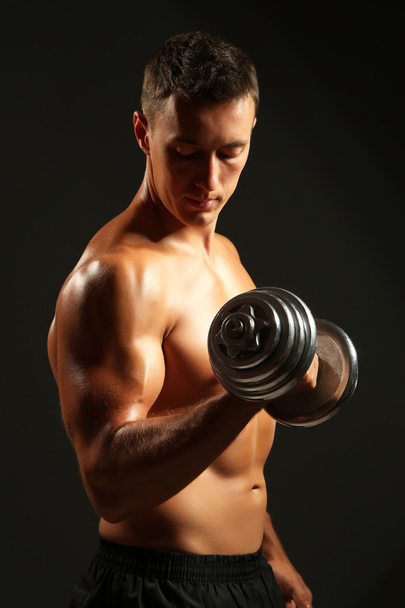 Handsome young muscular - 写真・画像