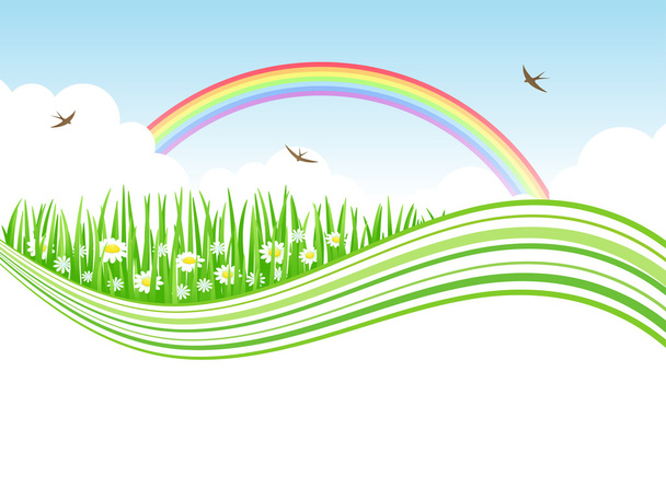 Nature background. Vector illustration. - Vector, Image