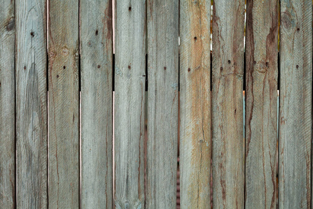 Wooden grey rustic background. Old wooden fence textured background - Foto, Imagen