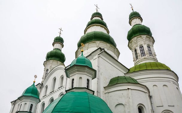 Dormition (Uspensky) katedraali Eletsky Naisten luostari Chernihiv - pääkaupunki Chernihiv alueella Pohjois-Ukrainassa ja yksi vanhimmista kaupungeista Kiovan Rus - Valokuva, kuva