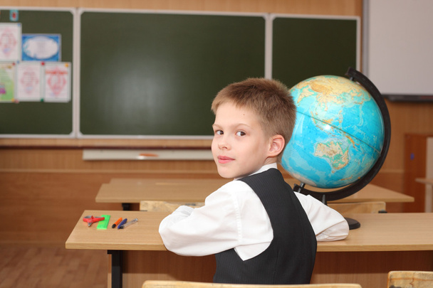 Little boy in a classroom - Photo, image