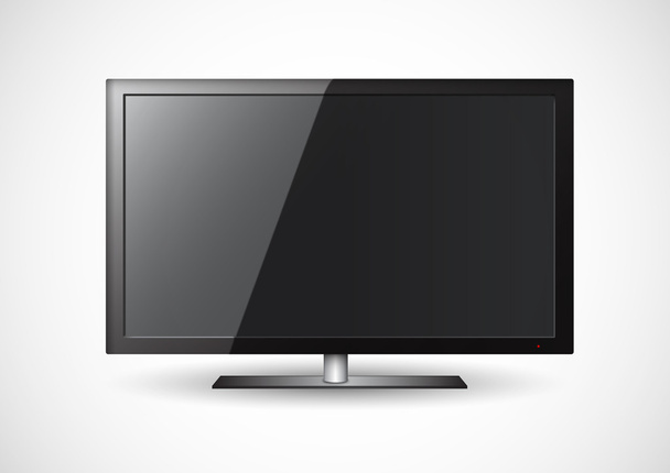 Плоский экран телевизора - Вектор,изображение