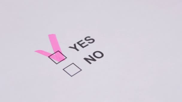 Vote for YES or NO - Materiaali, video
