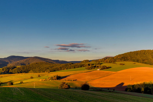 Evening walk through the beautiful evening light of Schmalkalden - Thuringia - Germany - Photo, Image