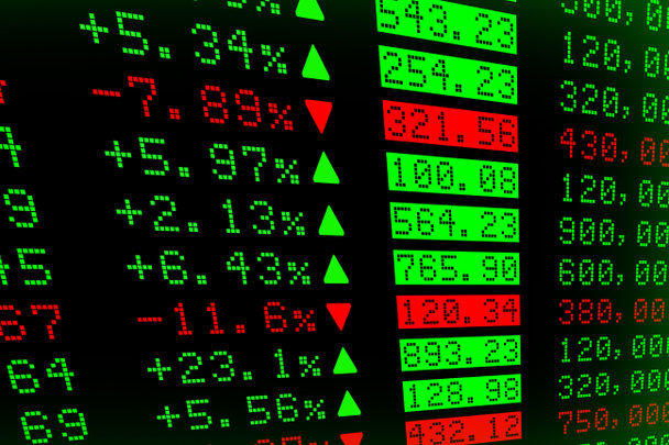 Digital Stock exchange panel - Photo, Image
