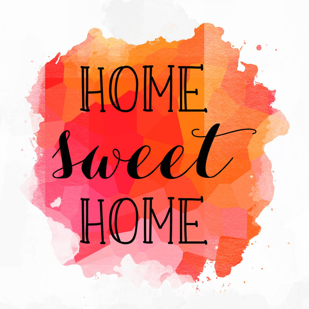 home sweet home text on abstract colorido fundo - Foto, Imagem