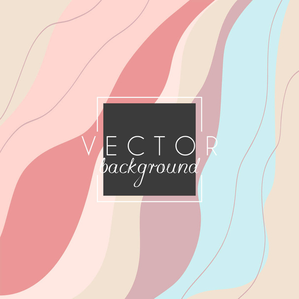 Abstract background. Modern design template in minimal style. Stylish cover for beauty presentation, branding design. Vector illustration - Διάνυσμα, εικόνα